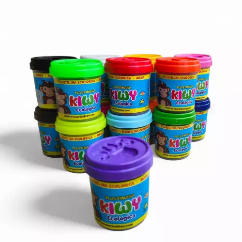 Plastilina ecológica 65 gr morado no tóxica para niños