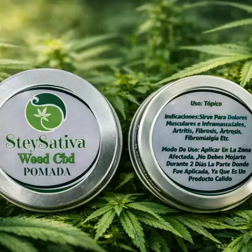 Pomada cálida con cannabis para alivio natural muscular