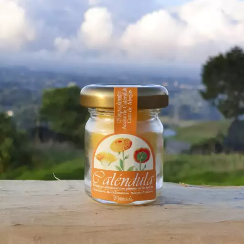 Pomada de caléndula natural cicatrizante y desinflamatoria
