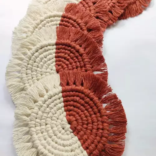 Portavasos en Macrame