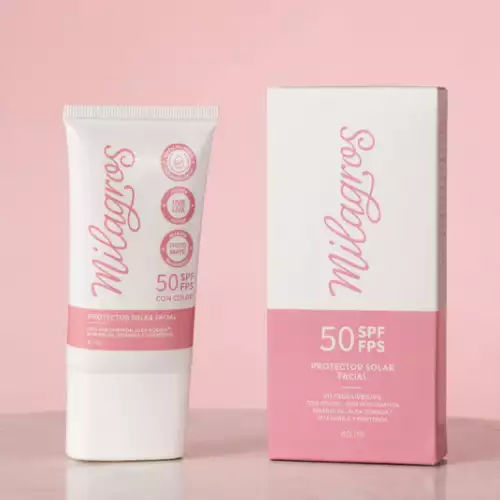 Protector Solar Facial con Color MILAGROS