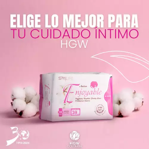 Protectores Diarios Enjoyable de HGW con Turmalina y Aniones