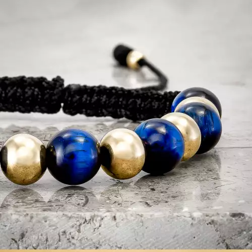 Pulsera Balines Intercalada 6mm