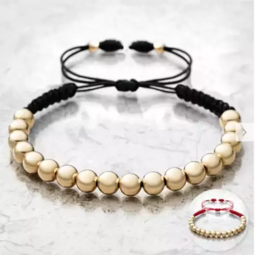 Pulsera completa balines oro laminado 18k