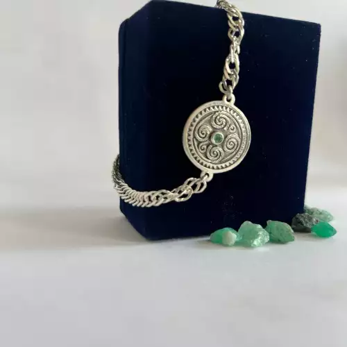 Pulsera con esmeralda Ankha