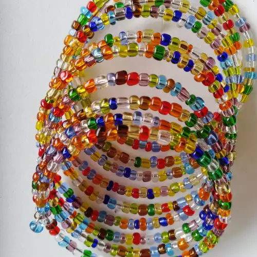 Pulsera diez vueltas chaquirón multicolor