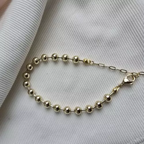 Pulsera en rodio con brillo y durabilidad