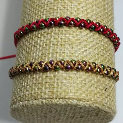 Pulsera entorchada acero multicolor graduable