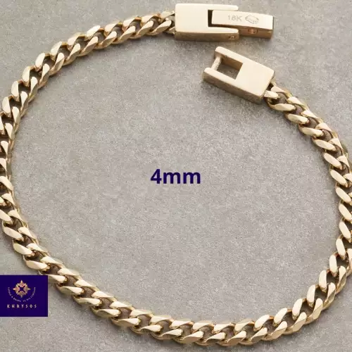 Pulso cubano 4mm tejido clásico unisex con garantía