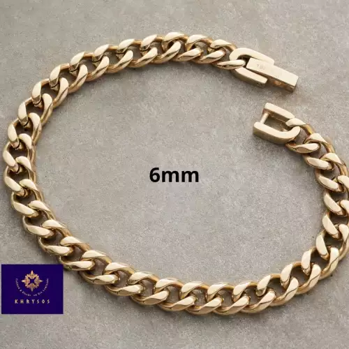 Pulso cubano 6mm tejido clásico unisex con garantía