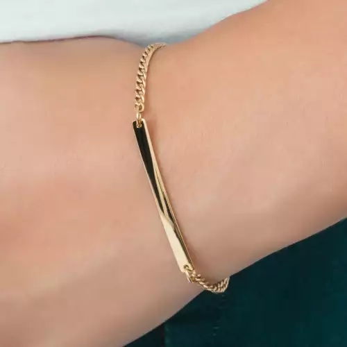 Pulso Cubano Con Placa 2mm