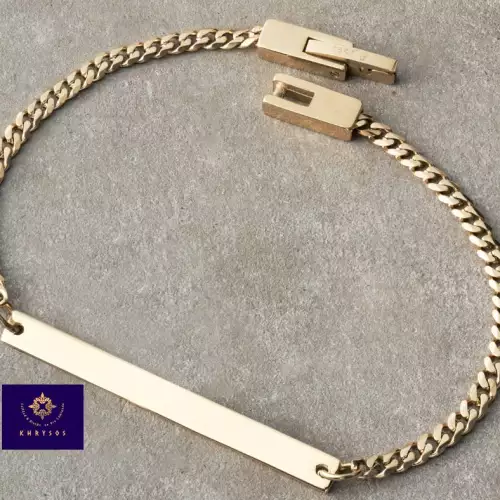 Pulso Cubano Con Placa 2mm