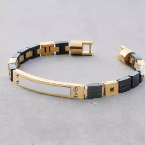 Pulso Invictus en oro laminado 18k