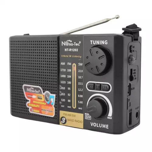Radio Parlante Bluetooth Recargable Con AM FM SW - M6