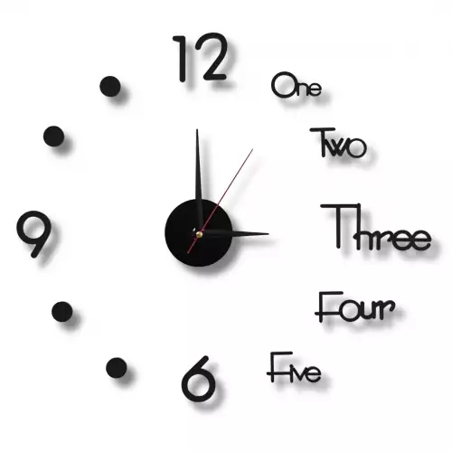 Reloj De Pared Grande Moderno ZH1738 De 40cm Con Diseño Elegante