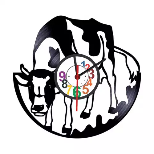 Reloj de vinilo LP animales 30 cm diseño único