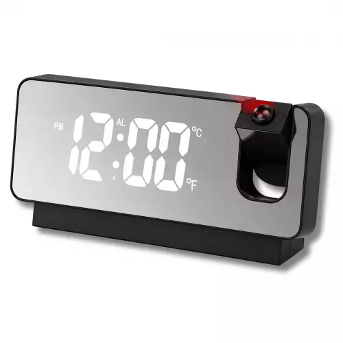Reloj Despertador Digital Con Proyector De Hora Y Pantalla Lcd Led
