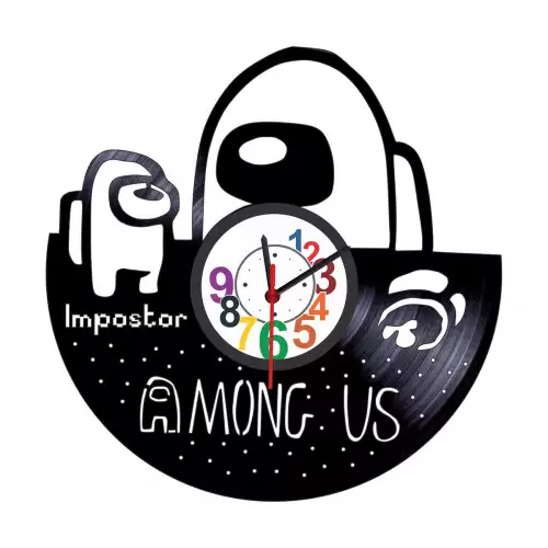 Reloj en vinilo LP/ vinyl clock Among us