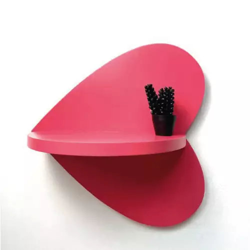 Repisa decorativa fucsia 25x25 cm funcional