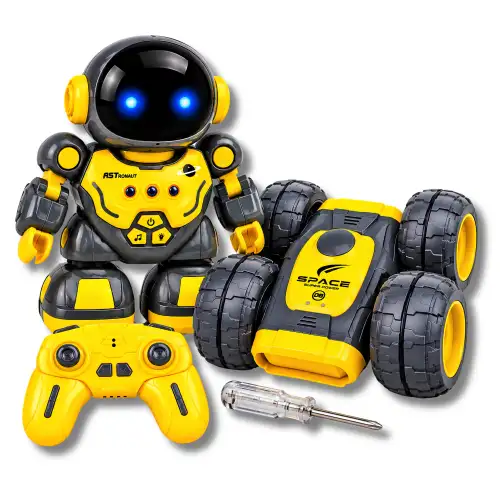 Robot Astronauta Y Carro Todo Terreno 2 En 1 A Control Remoto Espacial Interactivo