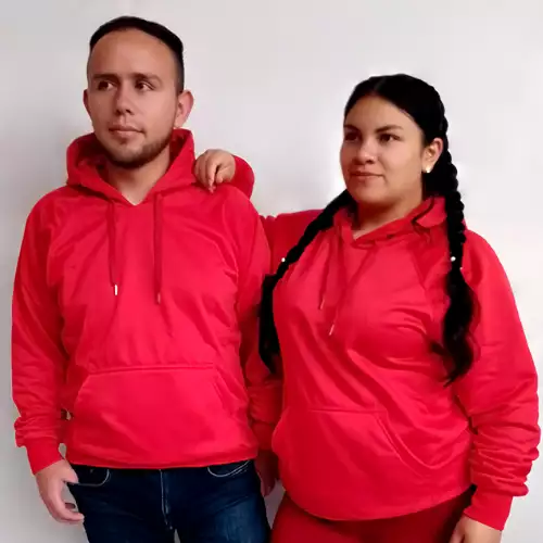 HOODIE DEPORTIVO UNISEX ROJO