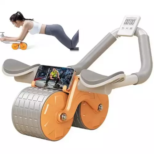 Rueda abdominal con sensor LCD y sistema de rebote