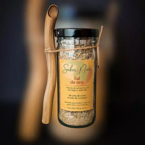 Sal de Oro marina con ajo negro y especias 100gr