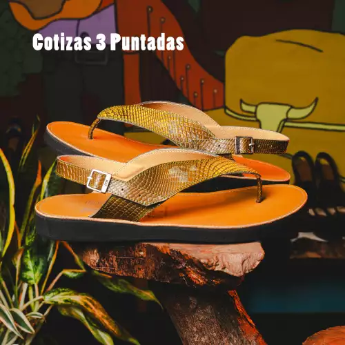 Sandalias cuero tres puntadas Guahibanas