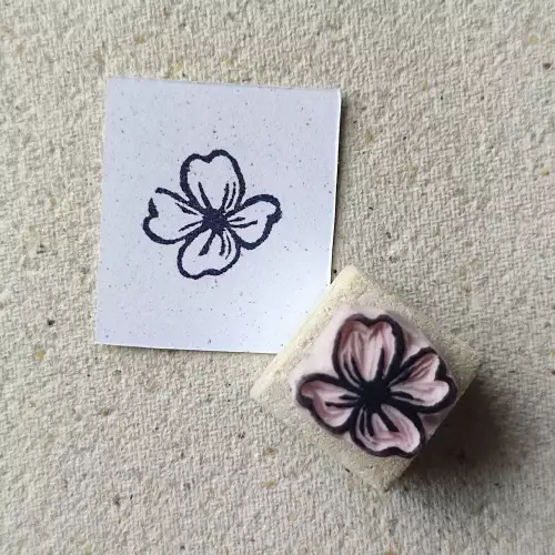 Sellos mini naturaleza hechos a mano goma 2x2cm