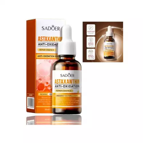 Serum facial reparador con astaxantina antioxidante