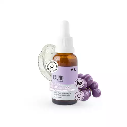SERUM REGENERADOR NIACINAMIDA Y UVA 30ML FAUNO