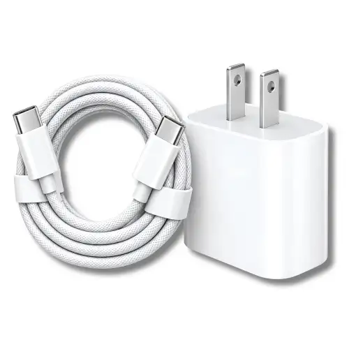 Set Completo Combo Cargador USB-C 20W Y Cable De Carga Original Apple