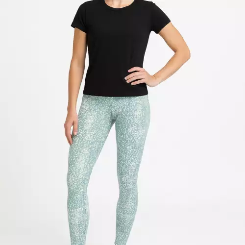 Set Conjunto Deportivo leggins - camiseta estampado negro