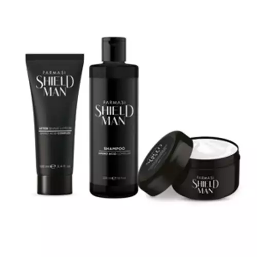 Set cuidado caballero shampoo loción y cera peinadora