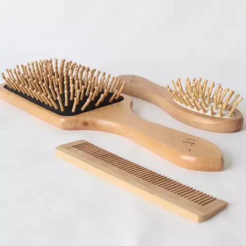Set de peine y cepillo de bambú