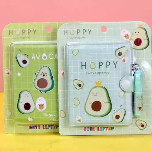 Set Happy Every Single Day  Cuaderno y Bolígrafo Kawaii de Aguacate