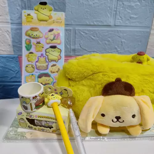 Set Pompompurin con cartuchera y accesorios