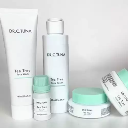 Set tratamiento facial piel grasa tea tree 5 productos