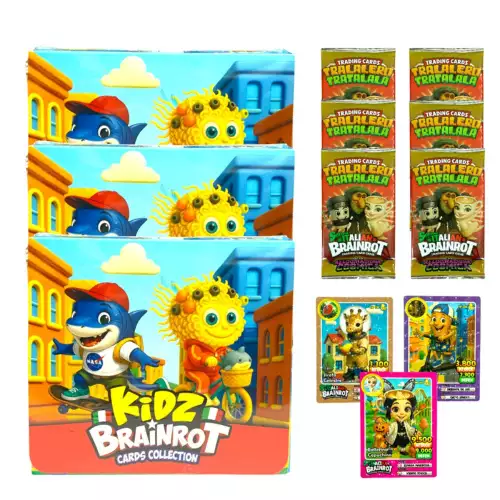 Set X 3 Cajas De Cartas Italian Brainrot Tralalero Tralala Kidz