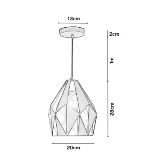 Set x2 Lámpara colgante Vintage Asimétrica – Diseño Exclusivo Asimetric