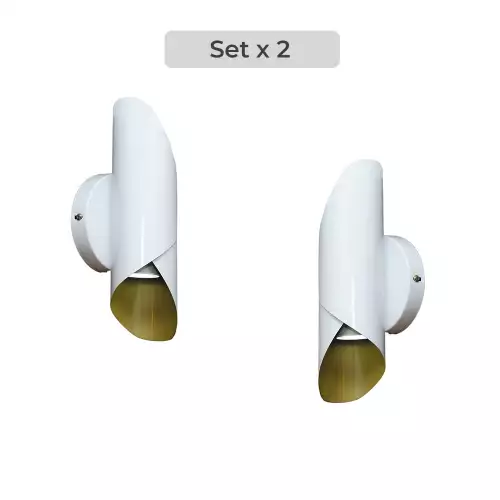 Set x2 Lámpara Pergamino – Diseño Elegante de 2 Luces para Espacios Modernos