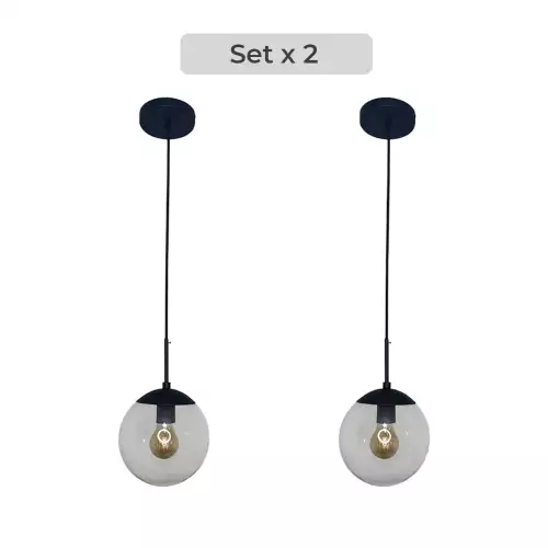 Set x2 Lámparas Clásicas colgantes con Diseño de Bomba Flotante