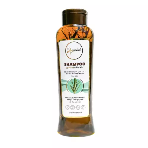 Shampoo con romero 500 ml crecimiento y brillo capilar