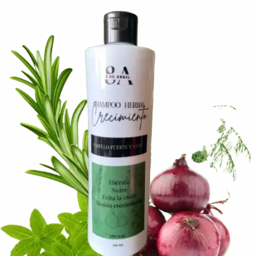 Shampoo crecimiento 8 de Abril fórmula natural herbal