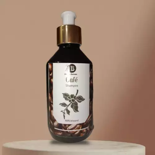 Shampoo artesanal de café para cabello saludable