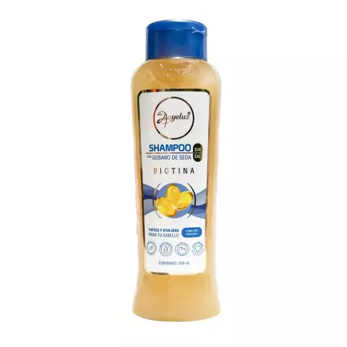 Shampoo gusano de seda brillo y elasticidad 500 ml