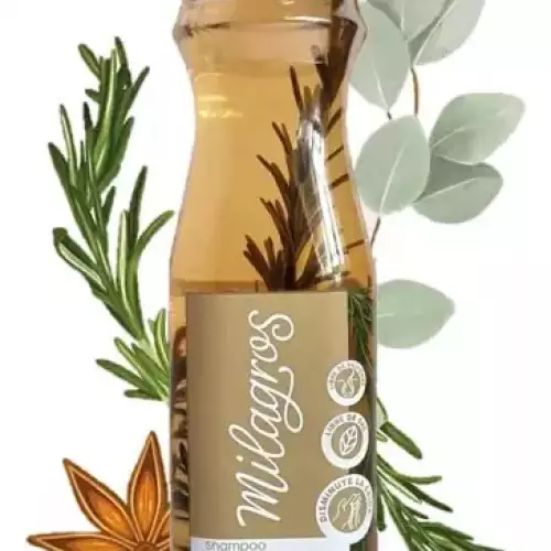 Shampoo herbal para crecimiento capilar y caída