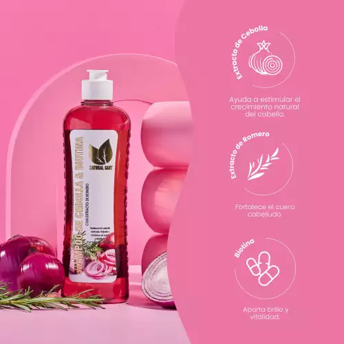 SHAMPOO NATURAL SANT DE CEBOLLA ROMERO Y BIOTINA X 500ML