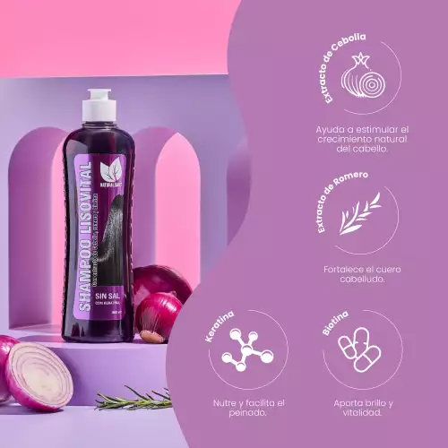 SHAMPOO NATURAL SANT LISO VITAL 500ML