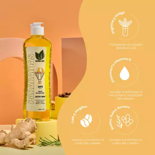 SHAMPOO NATURAL SANT PARA CAIDAS CON EXTRACTOS X 500ML